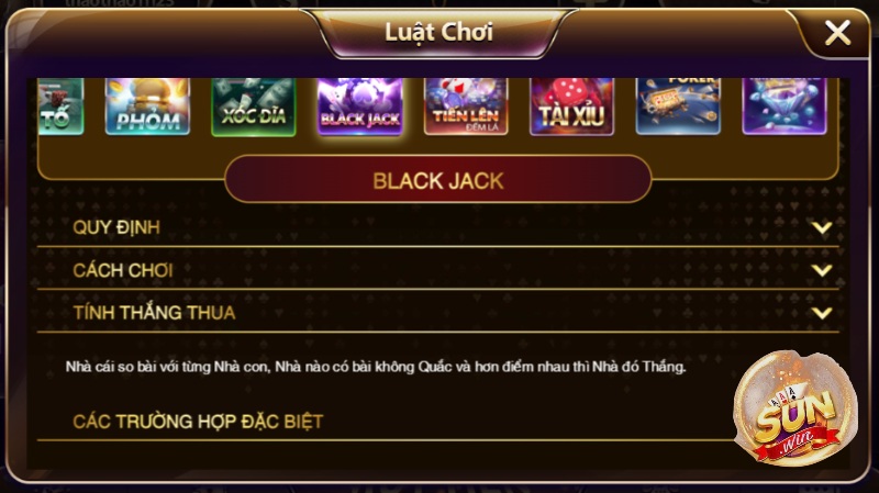 Kinh nghiệm chơi Blackjack thắng lớn tại Sunwin