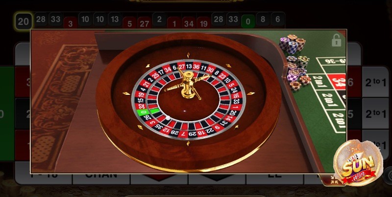 Bàn quay Roulette 3D Sunwin