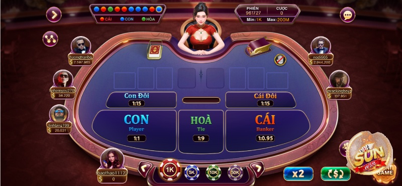 Chi tiết cách chơi Baccarat Kim Tài tại Sunwin