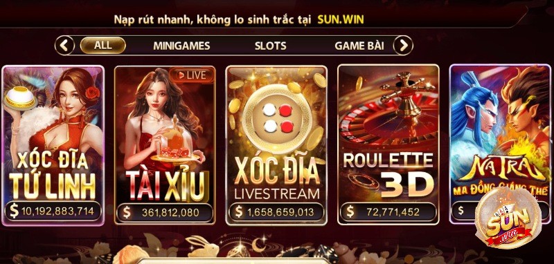 Xóc đĩa livestream Sunwin được yêu thích với hàng ngàn lượt chơi